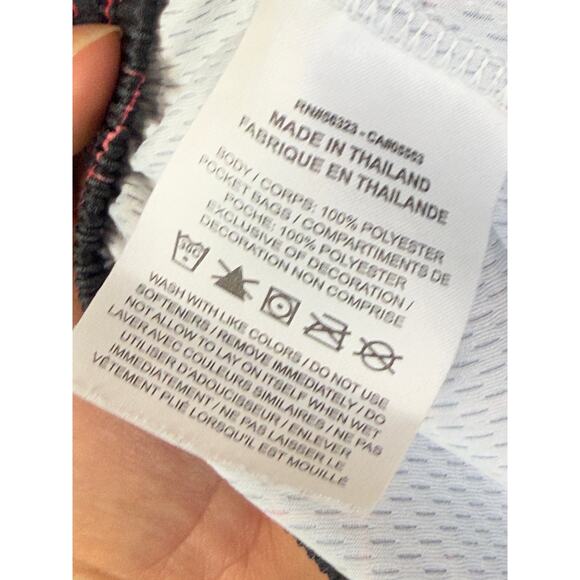 Nike Dri-Fit Training Activewear 8" Inseam Shorts Black Red Youth Kids Large EUC - Picture 6 of 8